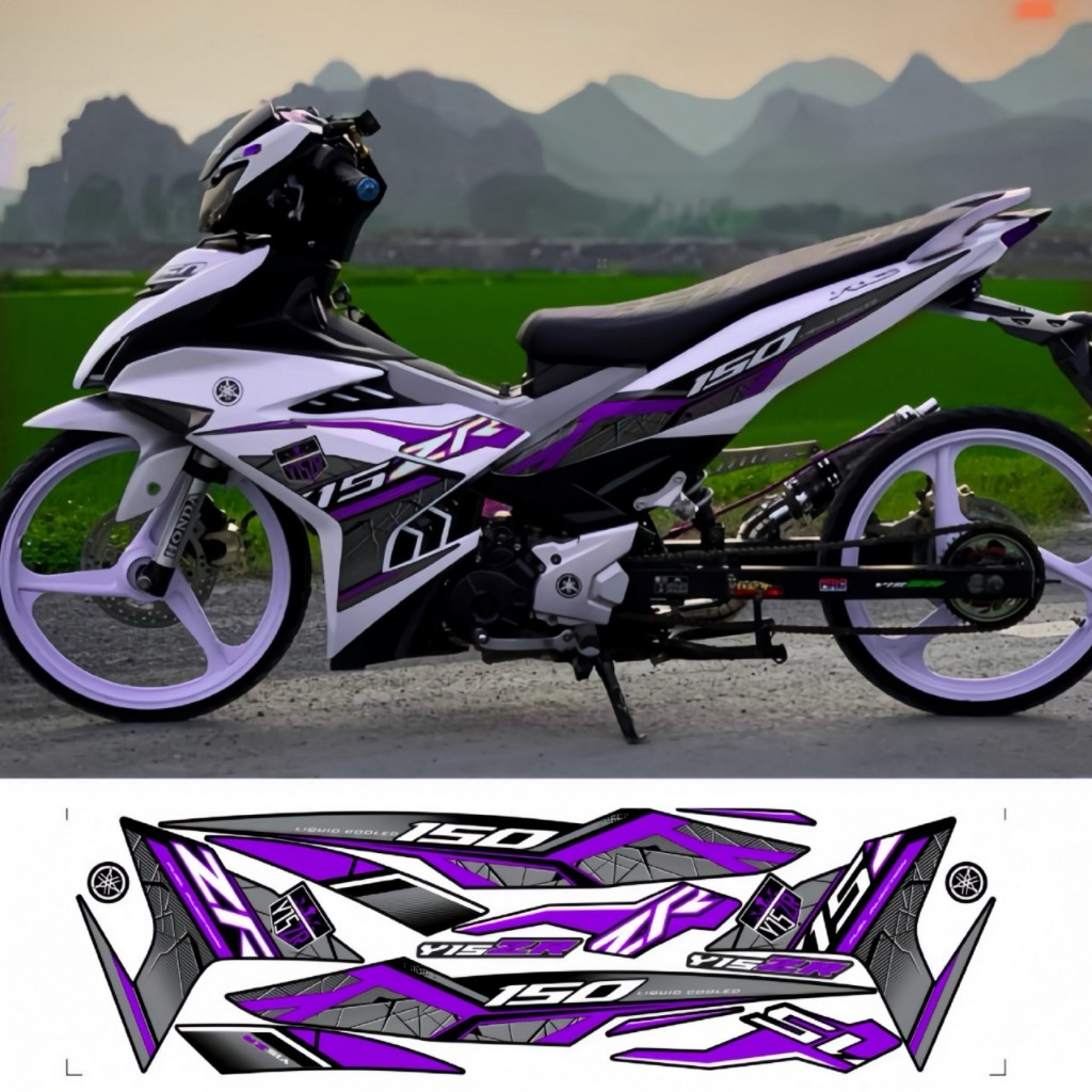 Tem rời EXCITER 150,cao cấp, chất liệu in 3 lớp PPF, chống nước, không phai màu.