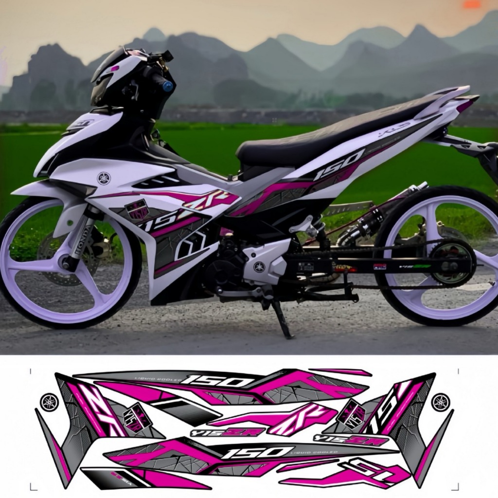 Tem rời EXCITER 150,cao cấp, chất liệu in 3 lớp PPF, chống nước, không phai màu.