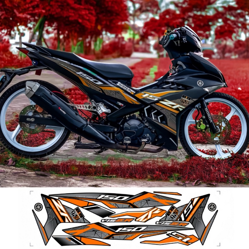 Tem rời EXCITER 150, cao cấp, chất liệu in 3 lớp PPF, chống nước, không phai màu.