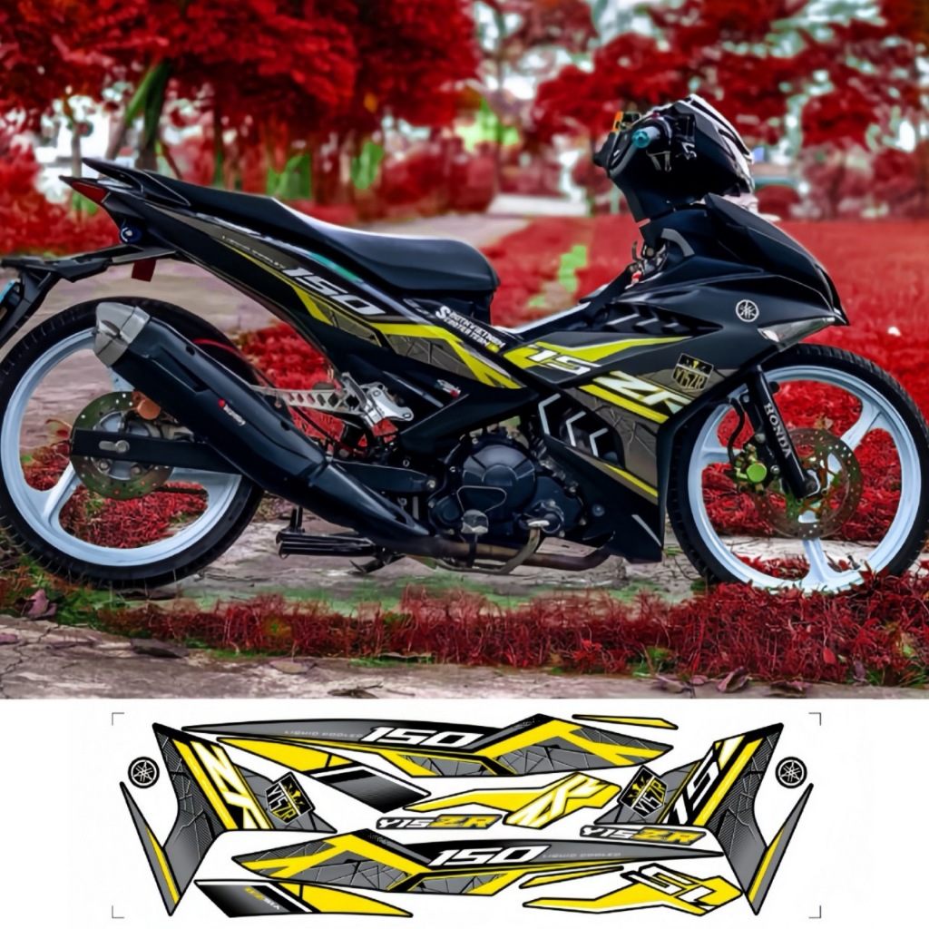 Tem rời EXCITER 150, cao cấp, chất liệu in 3 lớp PPF, chống nước, không phai màu.