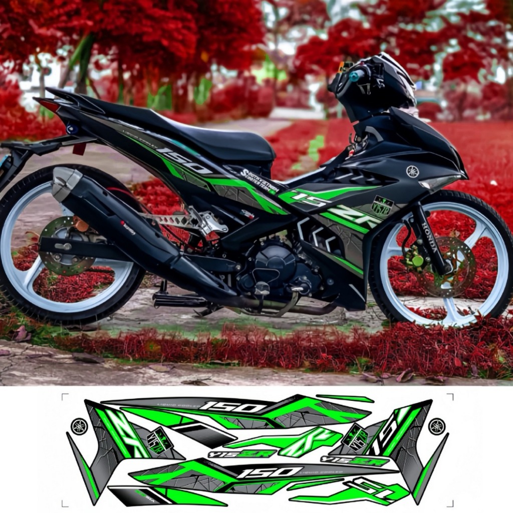Tem rời EXCITER 150, cao cấp, chất liệu in 3 lớp PPF, chống nước, không phai màu.