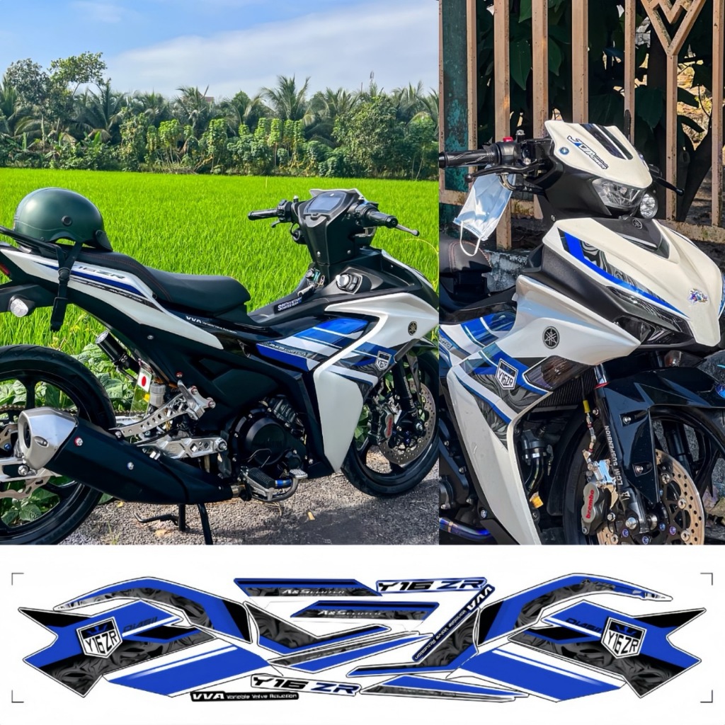 Tem rời EXCITER 155, cao cấp, chất liệu in 3 lớp PPF, chống nước, không phai màu.