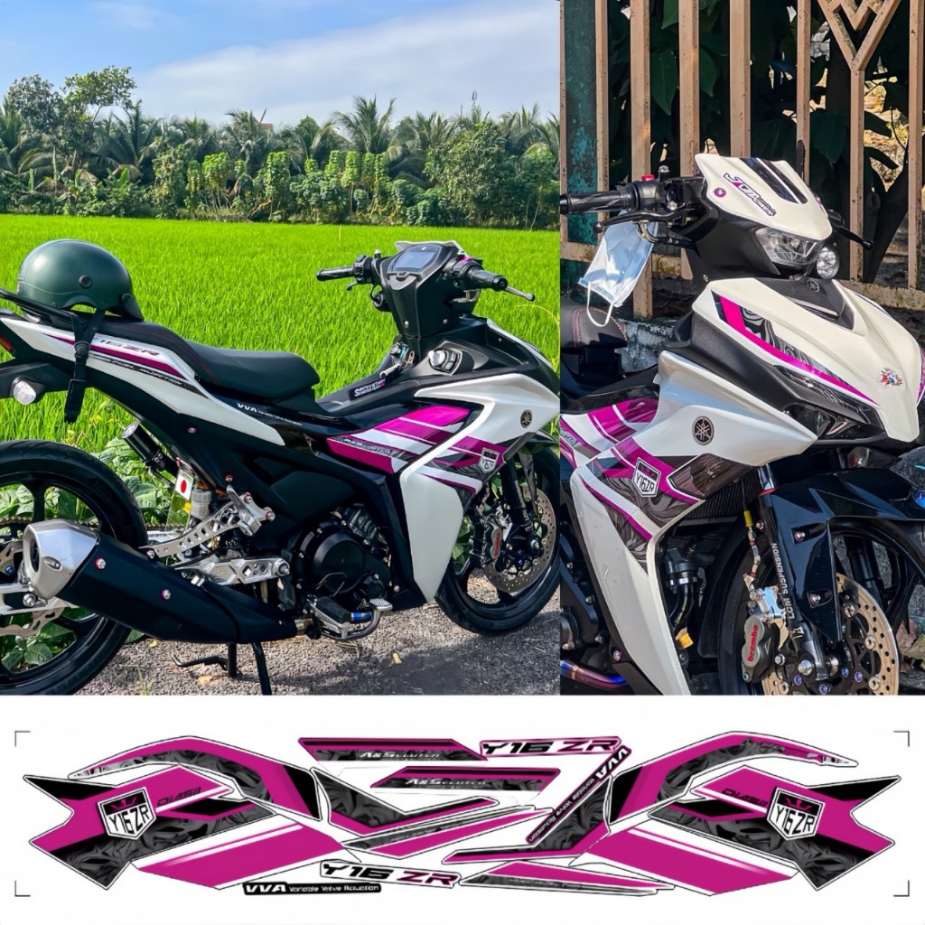 Tem rời EXCITER 155, cao cấp, chất liệu in 3 lớp PPF, chống nước, không phai màu.