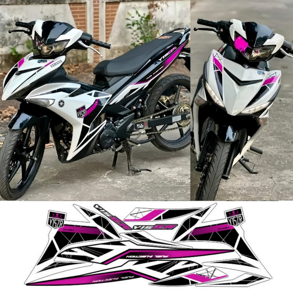 Tem rời EXCITER 150, cao cấp, chất liệu in 3 lớp PPF, chống nước, không phai màu.