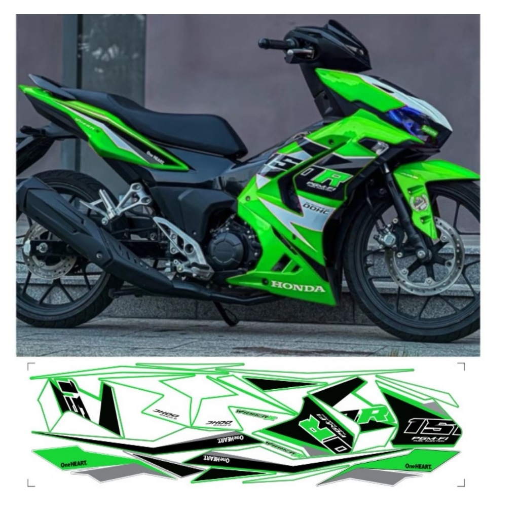Tem rời WINNER X V3, cao cấp, chất liệu in 3 lớp PPF, chống nước, không phai màu.
