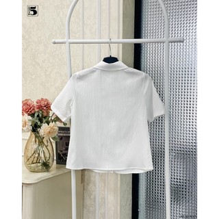 Áo Sơ Mi Nữ Tay Ngắn Cổ Nơ Dáng Basic Twentyfive Fashion - AL17
