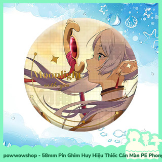 [Sẵn VN - Hỏa Tốc] Huy Hiệu Pin Ghim Dạng Tròn 58mm Cài Áo / Túi / Balo Màn PE Phong Cách Anime Manga Sousou No Frieren