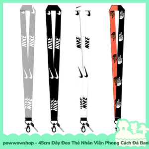 Dây Đeo Thẻ 45cm Sử Dụng Móc Bao Đựng Thẻ Nhân Viên Phong Cách Thể Thao Famous Brand Sport