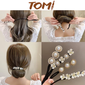 Kẹp Búi Tóc Đính Hoa Trang Trí Xinh Xắn TOMI 228