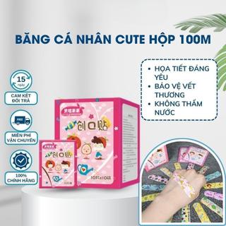 BĂNG CÁ NHÂN HOẠT HÌNH CUTE | COMBO 2 HỘP 200 MIẾNG | MIẾNG DÁN VẾT THƯƠNG MINI CHỐNG NƯỚC CHO BÉ