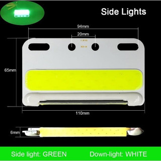 Đôi đèn led sườn COB, đèn led sườn siêu mỏng chống nước điện 12/24v.(Giá 1 đôi)