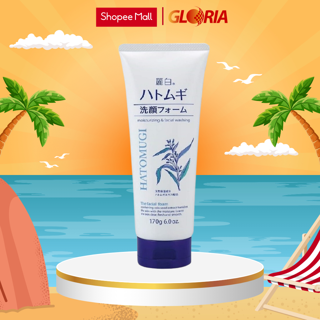 Ảnh Sữa Rửa Mặt Làm Sáng Da Reihaku Hatomugi Facial Foam 170g 1