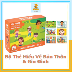 Bộ Đồ Chơi Xếp Hình My First Learning Me & My Family MyndToys Đồ Chơi Tăng Tư Duy Logic Quan Sát Cho Bé - PUPU HOUSE