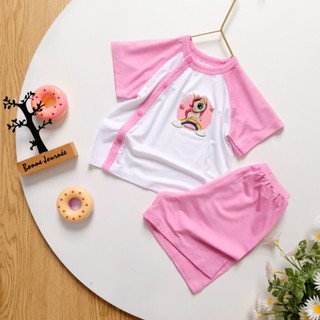 Bộ cộc thun lụa mùa hè Bunny cho bé 3-10kg