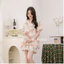 Bộ Đồ Bầu Cổ Sam Có Khóa Kéo Ngực Mùa Hè Larosa Mặc Nhà Và Sau Sinh Vải Đũi Xốp Cao Cấp - LR015B