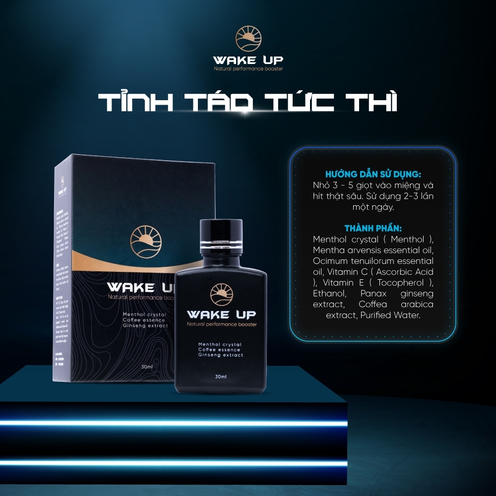 COMBO 2 TẶNG 1 Tinh Dầu WAKE UP 10ml Tỉnh Táo Tức Thì, Tái Tạo Năng Lượng, Tập Trung Làm Việc