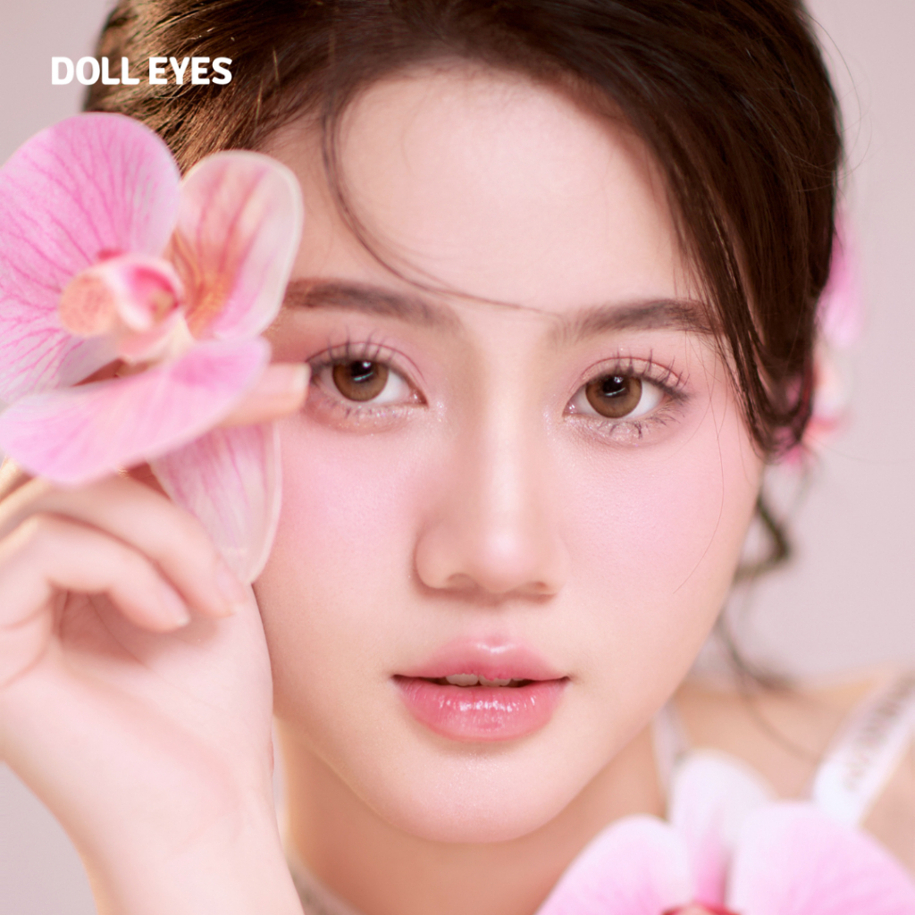 Ảnh Luxury lens DOLL EYES - Yeri milktea brown 4