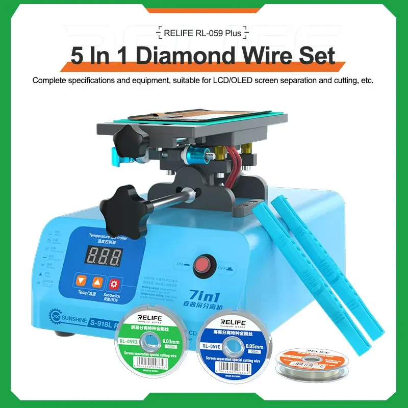 Bộ dụng cụ cắt kính màn hình điện thoại RELIFE RL-059 PLUS 5 in 1