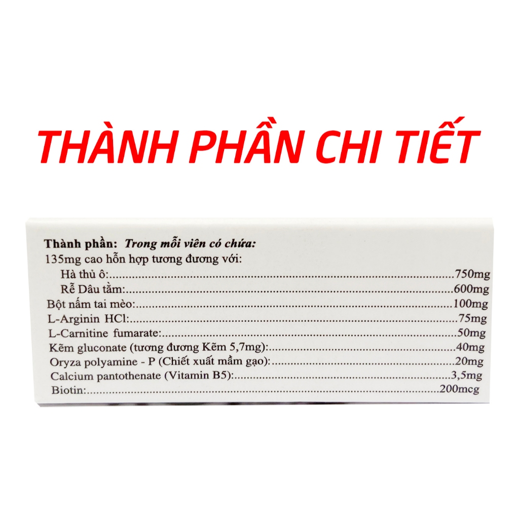 [CHÍNH HÃNG] Viên Uống Mọc Tóc Good Hair - Kết Hợp Hà Thủ Ô, Vitamin B5 & Biotin Giúp Giảm Tóc Bạc Sớm (Hộp 30 Viên)