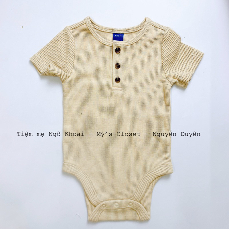 [MD92] ❤️OLD NGẮN TAY 6-12M❤️Body suit/áo liền thân ngắn tay xuất xịn cho bé yêu