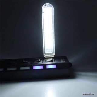 (freeship) Combo 2 Đèn led usb trong suốt 8 bóng siêu sáng, trong suốt ánh sáng Trắng