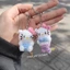 Móc khoá Hello Kitty mini bằng len handmade ( ảnh thật shop chụp)