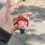 Móc khoá nàng tiên cá mini bằng len handmade, ảnh thật shop chụp