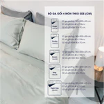 [Nhiều màu] Bộ 4 món ga gối Tencel Châu Âu (Nệm dày >20cm) Changmi Bedding cao cấp siêu mềm mượt và mát lạnh — ảnh 6