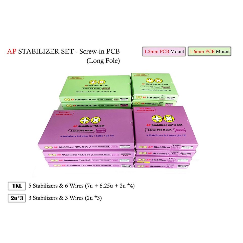 TX AP Stabilizer set - (Screw-in) PCB mount/ 2U kit | Shopee Việt Nam
