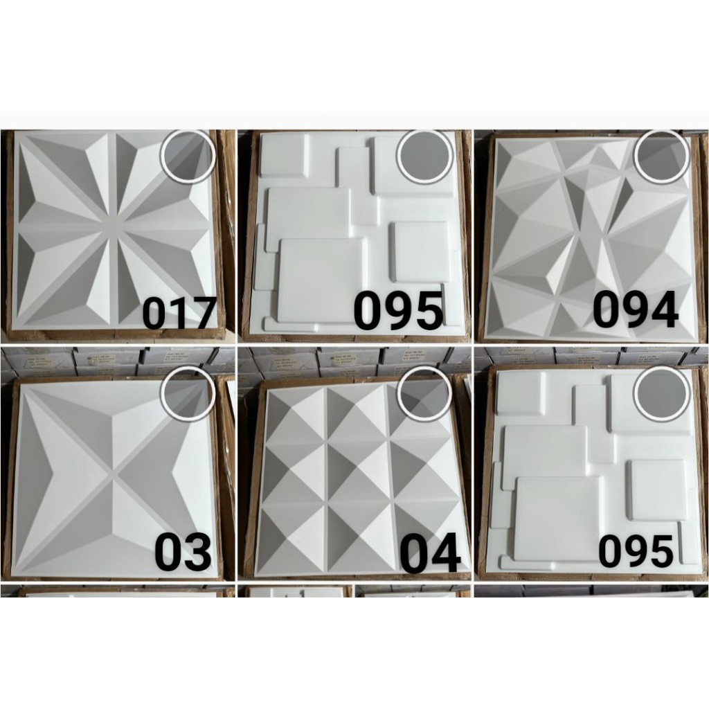 Tấm ốp 3D( không có keo sẵn) ốp tường , ốp trần, kích thước 50cm x50cm | BigBuy360 - bigbuy360.vn