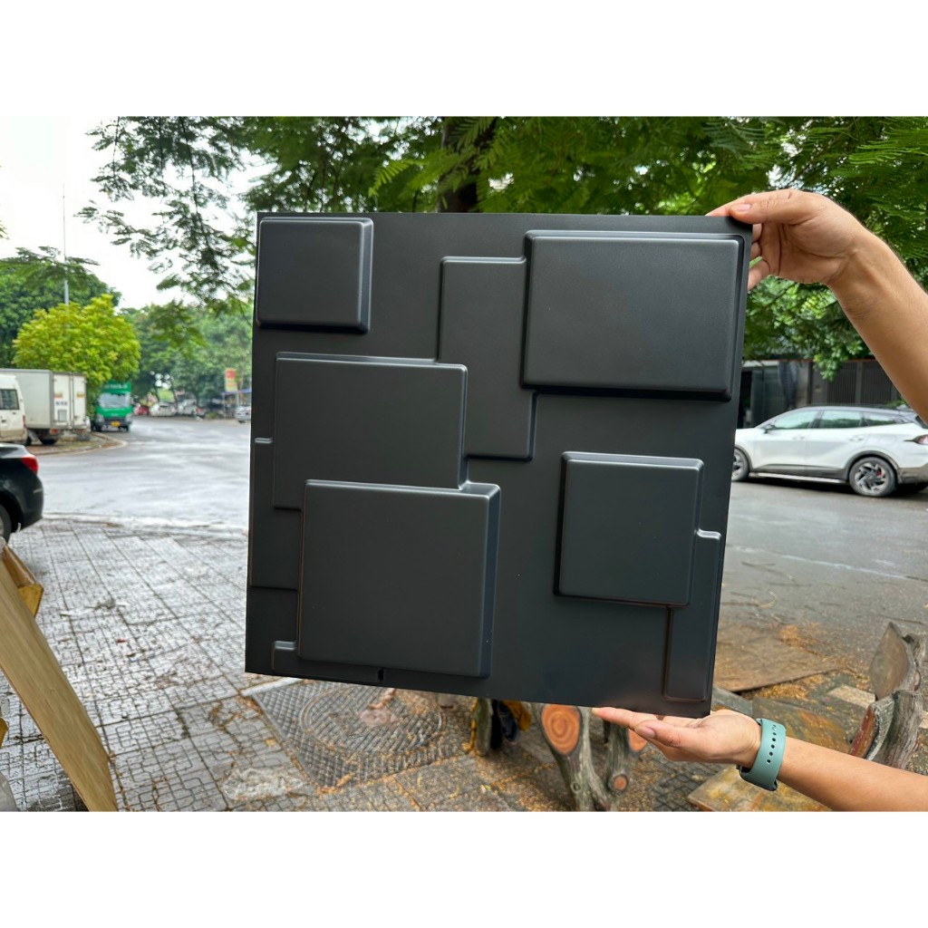 Tấm ốp 3D( không có keo sẵn) ốp tường , ốp trần, kích thước 50cm x50cm | BigBuy360 - bigbuy360.vn
