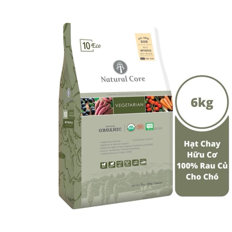 Natural Core Vegetarian Rau củ Chay cho Cún 6kg (400g x 15 gói ...
