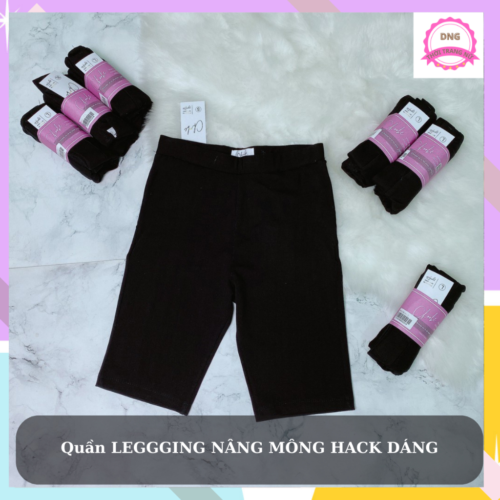Quần Legging Nữ Đẹp Lửng Lưng Cao Chất Umi ,Legging Đùi Ngố Ngắn Co Giãn 4 Chiều Bó Sát Dày Dặn Cao Cấp Tập Gym-DNG