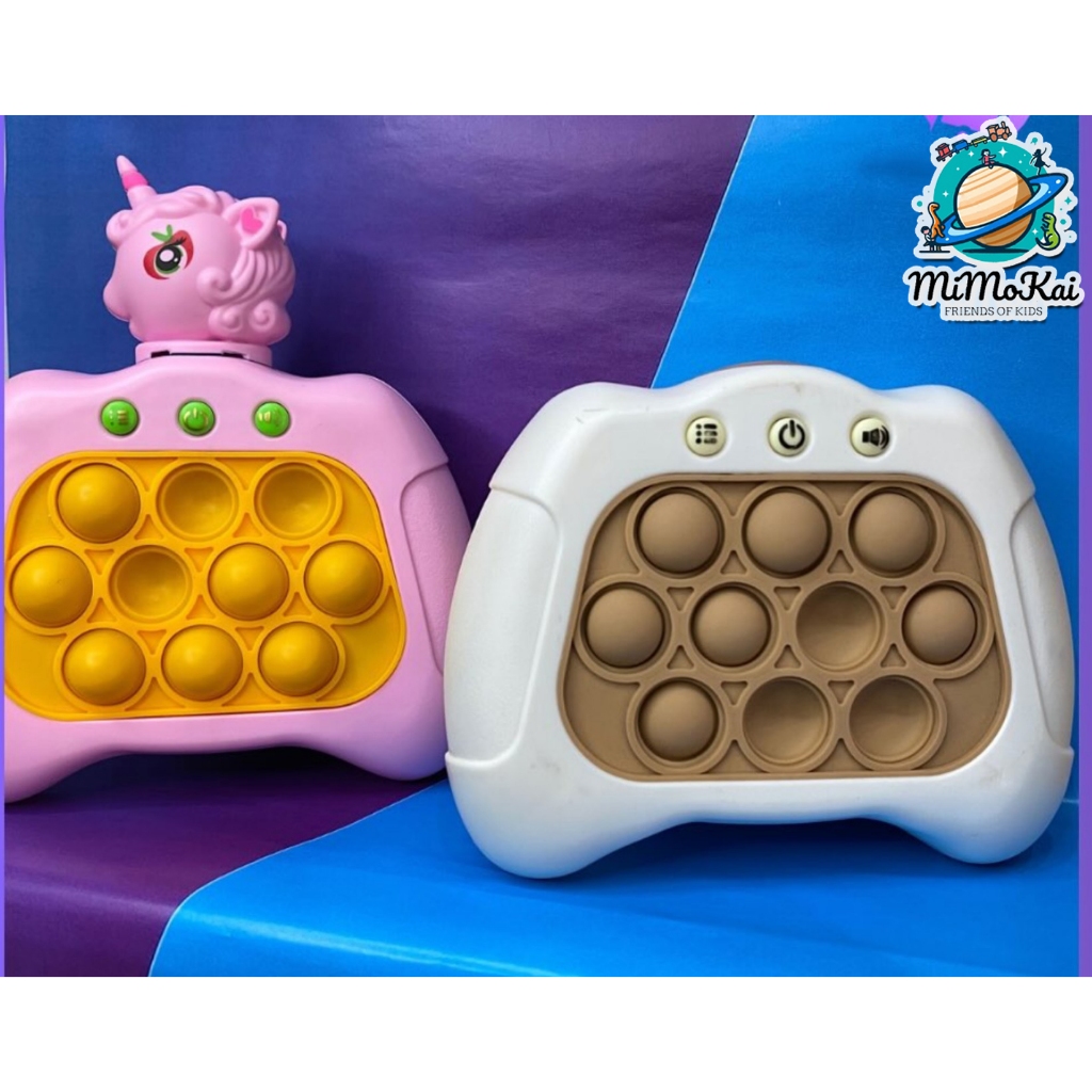 Máy chơi Pop it điện tử Popit phiên bản Spider Man Pony Gấu đồ chơi tập ...