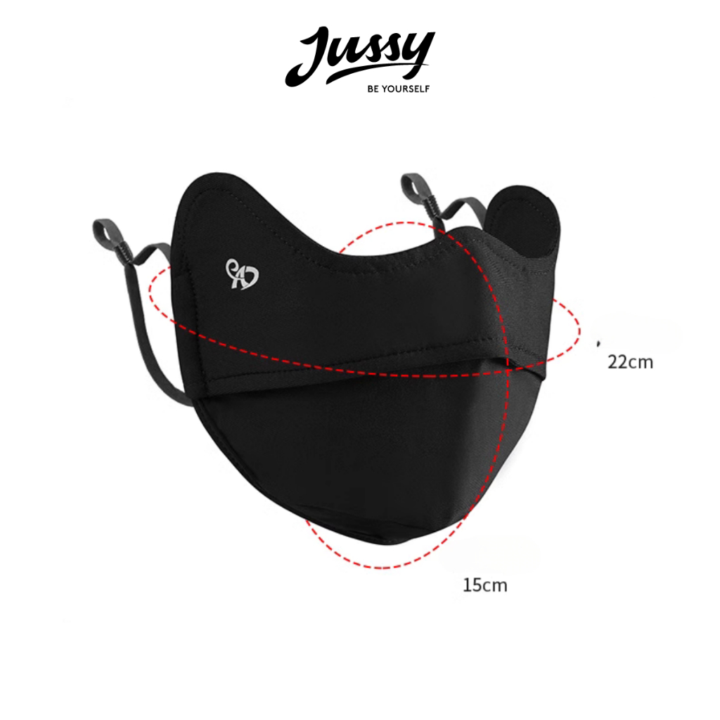 [TẶNG THẺ TEST UV] Khẩu Trang Vải Chống Tia UV UPF JKT06 Jussy Official Khẩu Trang Full Logo Đổi Màu Chất Lụa Băng