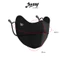 Khẩu Trang Vải Chống Tia UV UPF JKT06 Jussy Official Khẩu Trang Full Logo Đổi Màu Chất Lụa Băng