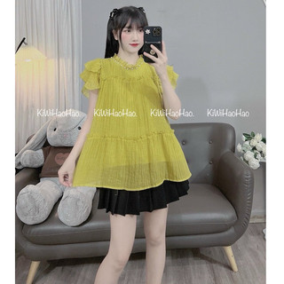 ÁO BẦU TẰM TAY CÁNH TIÊN CỔ NGỌC - 6 Màu