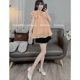 ÁO BẦU TẰM TAY CÁNH TIÊN CỔ NGỌC - 6 Màu