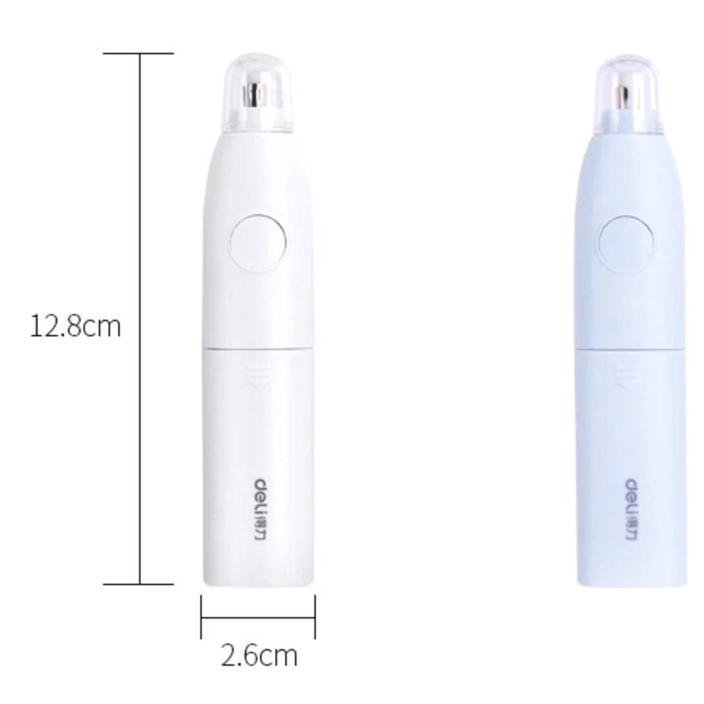 Bút tẩy điện Deli, Đánh bóng tranh vẽ, xóa nét bút chì, tẩy góc cạnh, tập vẽ, kèm lõi gôm thay thế