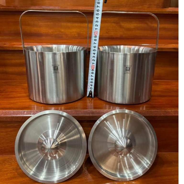 Xô Đựng Đá Dung Tích 3L, Xô Cách Nhiệt 2 Lớp Inox 304 Giữ Lạnh 15-20H SP27