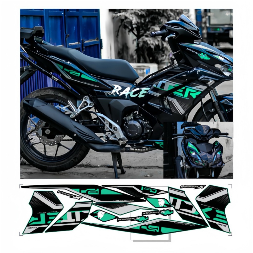 Tem rời WINNER X V3 cao cấp chất liệu in 3 lớp PPF chống nước không phai màu