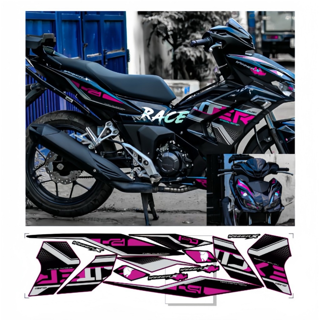 Tem rời WINNER X V3 cao cấp chất liệu in 3 lớp PPF chống nước không phai màu