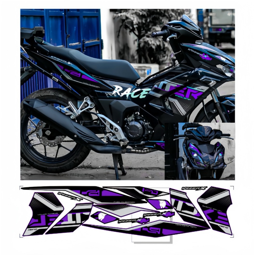 Tem rời WINNER X V3 cao cấp chất liệu in 3 lớp PPF chống nước không phai màu