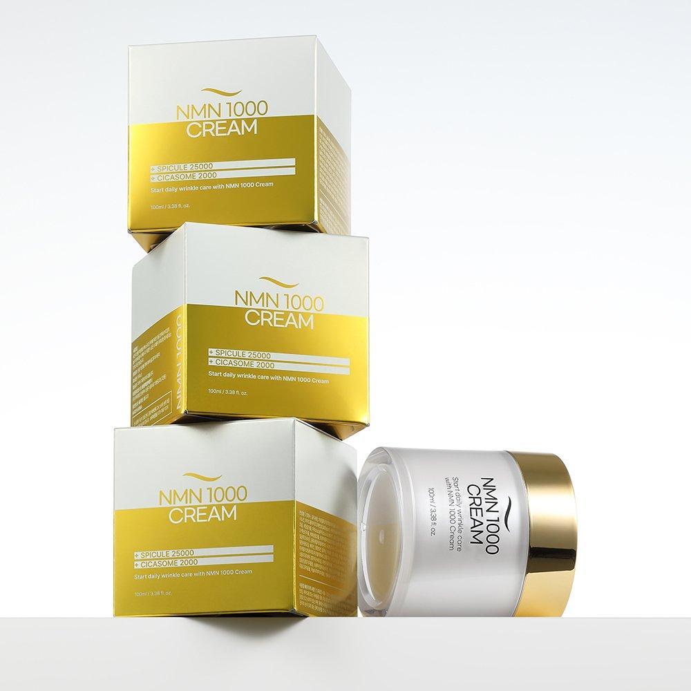 E06_ Kem dưỡng NMN 1000 Spicule 25000PPM Nắp Vàng Bản Mới Lọ To 100ml (ĐỌC KỸ MÔ TẢ)