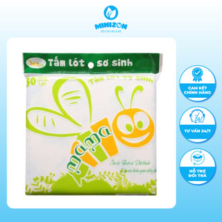 Tấm lót sơ sinh, tấm lót xu Mama 30 miếng/túi