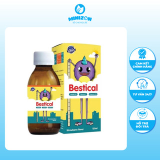 [MUA 1 TẶNG 1 QUÀ] Bestical canxi sinh học thêm D3 K2 cho bé hấp thụ canxi tốt hơn lọ 120ml