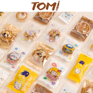 Túi Đựng Bánh Kẹo Hàn Miệng Nhiều Kích Thước Mẫu Mã Set 100 Cái TOMI 231