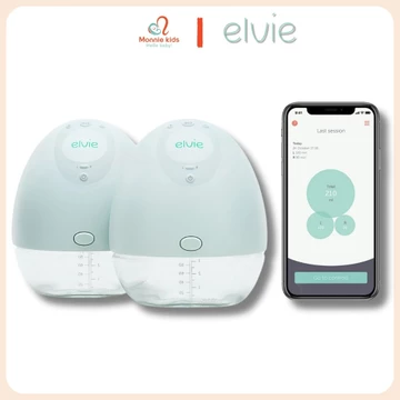Máy hút sữa điện đôi Elvie Pump không dây cho mẹ, máy vắt sữa cầm tay di động - Monnie Kids