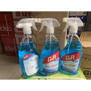 Nước Lau Kính Gift Sắc Biển - Chai 580Ml chính hãng lau sạch bề mặt kính