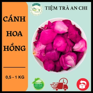 1kg Cánh hoa hồng khô màu tươi, đẹp, không vụn (Hoa khô trang trí, thả bồn tắm, ngâm chân thư giãn)